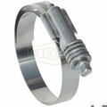 Dixon Constant Torque Worm Gear Clamp, 2-1/4 to 3-1/8 in Clamp, SS Band, Carbon Steel Bolt, Domestic CT300L